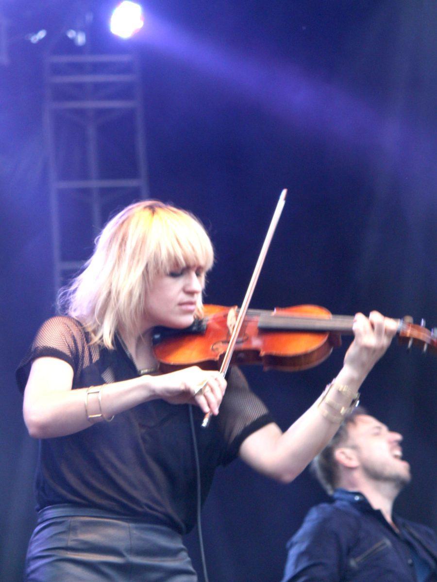Anna Bulbrook of The Airbone Toxic Event, performs at Shakey Knees in Atlanta, Ga., on May 10.