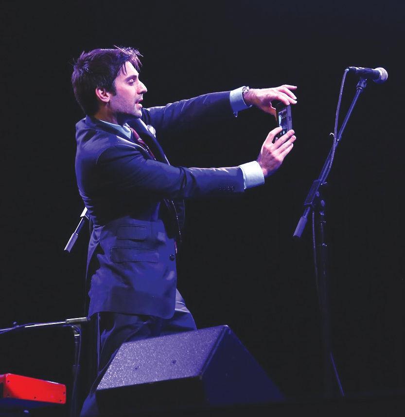 Scott Bradlee performed with his group, Postmodern Jukebox, at the Bijou Theatre Oct. 28.