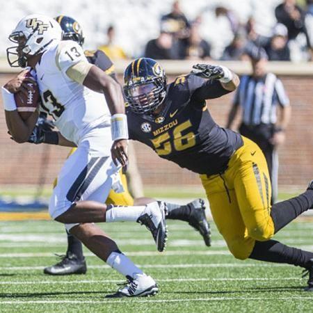 Redshirt junior defensive end Shane Ray chases down UCF quarterback Justin Holman in Missouri's 38-10 win over the Knights on Sept. 13.