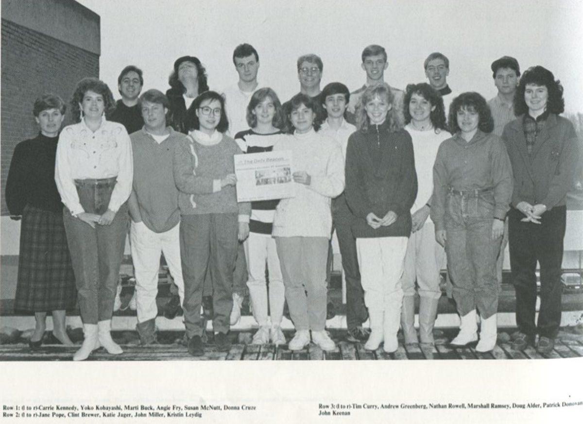 n this photograph from the 1989 Volunteer yearbook, John Jackson Miller stands fourth from the left in the second row.