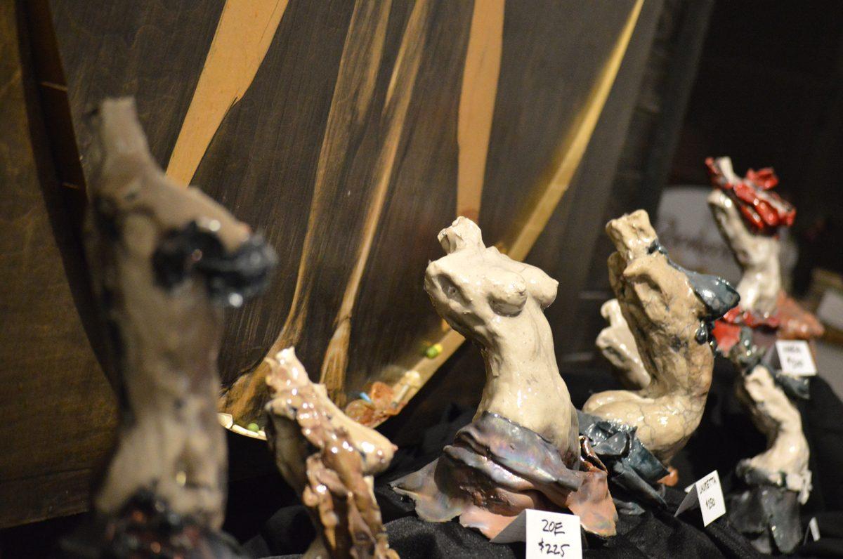 John McRae, local artist and professor of architecture at UT, was the featured artist at "Torsos + Tatas," an event organized to raise money for women who have dealt with cancer.