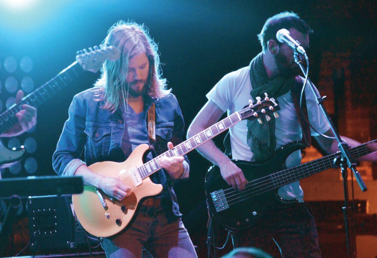 Lead vocalist and guitarist of Moon Taxi, Trevor Terndrup, performed at the Bijou Theatre Jan. 22.