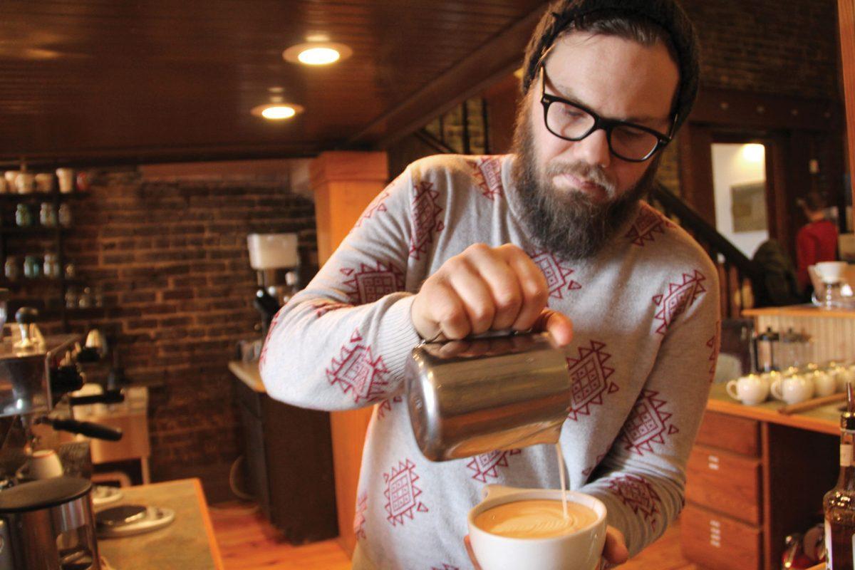 Remedy Coffee: Matt Robbins has been working with coffee for 8 years. His favorite coffee to make is a cappucino, and his favorite to drink is iced coffee.
