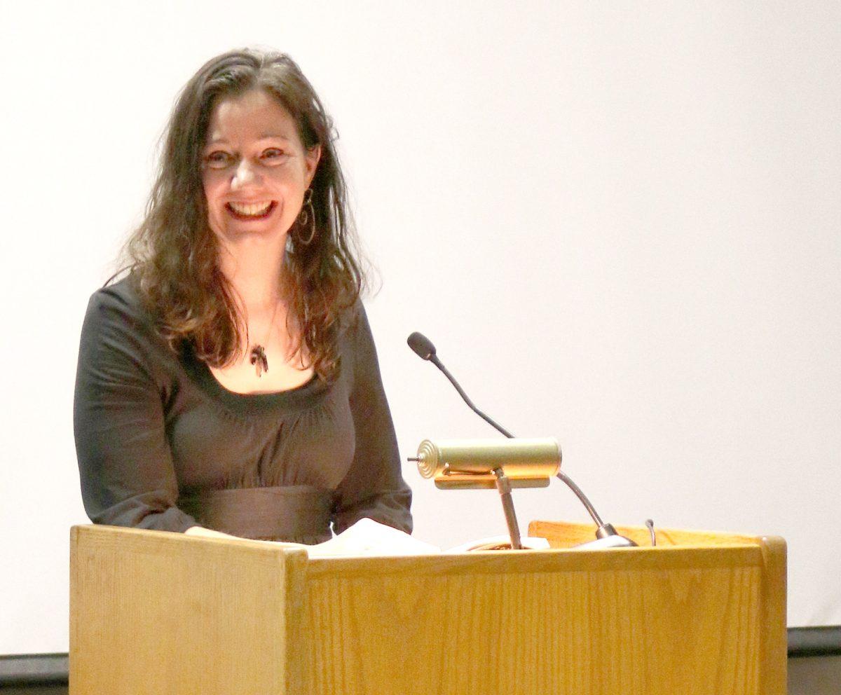 Heather Dobbins returned to UT to read from her collection of published poetry during Writers in the Library this year on Feb. 2.