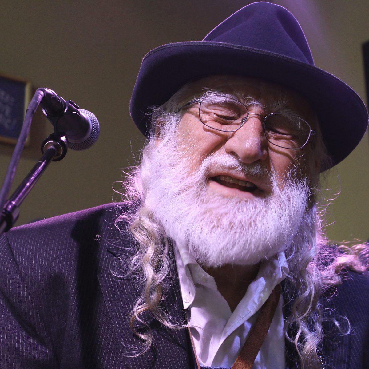 Bill Alexander, also known as the Appalachian Hippie Poet, performs at the Tennessee Tourist Center on Feb. 6.