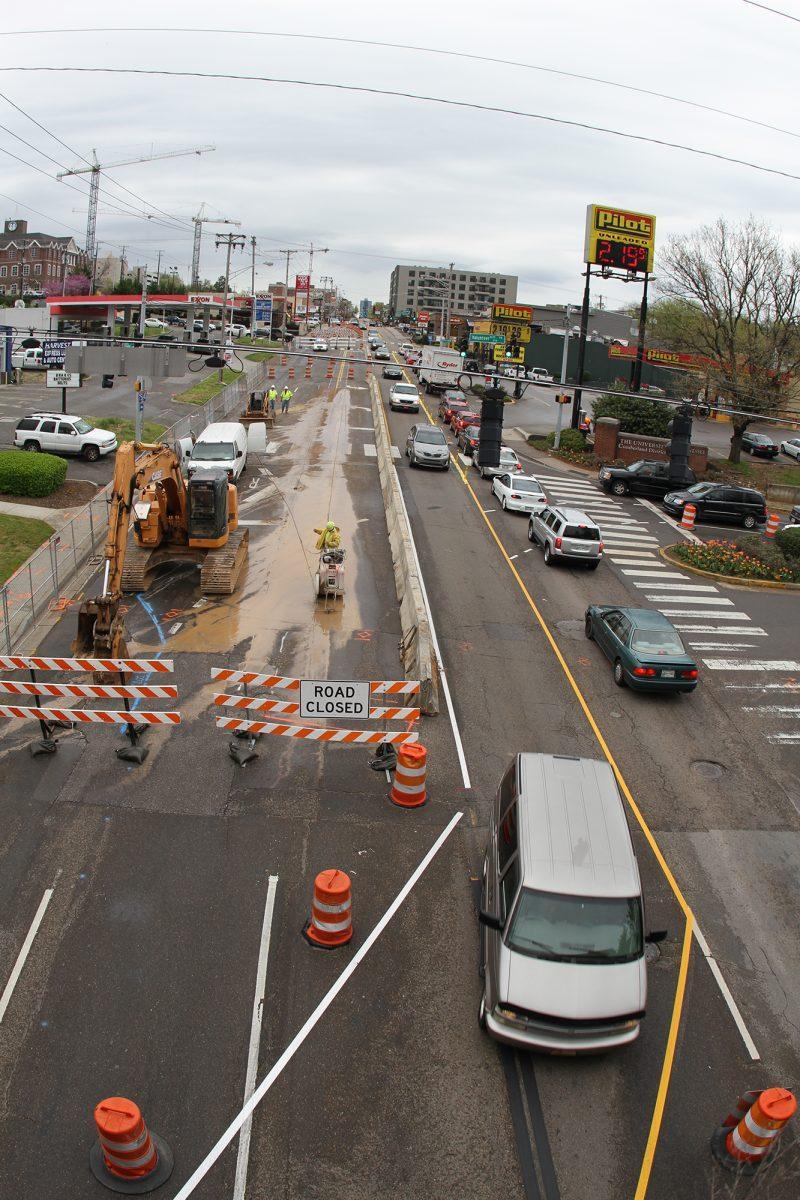 Cumberland Avenue shrinks to two lanes as construction begins Monday.
