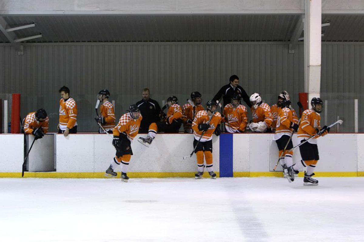 The UT Ice Vols team hits the ice during a match against Georgia on Feb. 7.