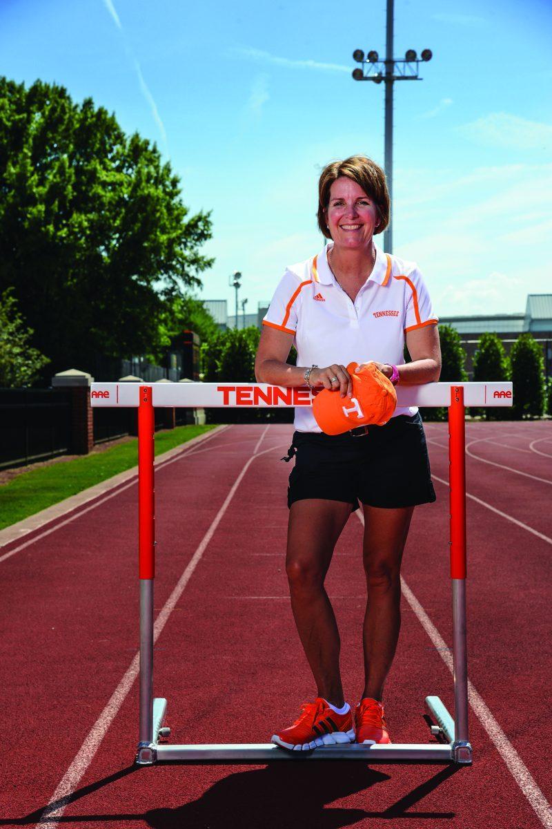 Beth Alford-Sullivan, Tennessee's first-year director of track and field and cross country was the first woman in the country to coach an FBS men's Track and Field program. Photo courtesy of Tennessee Athletics