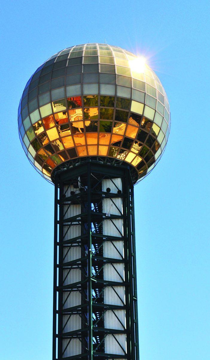 One of Knoxville's favorite attractions is located in World's Fair Park. The Sunsphere allows people to overlook the city of Knoxville and the University of Tennessee campus.