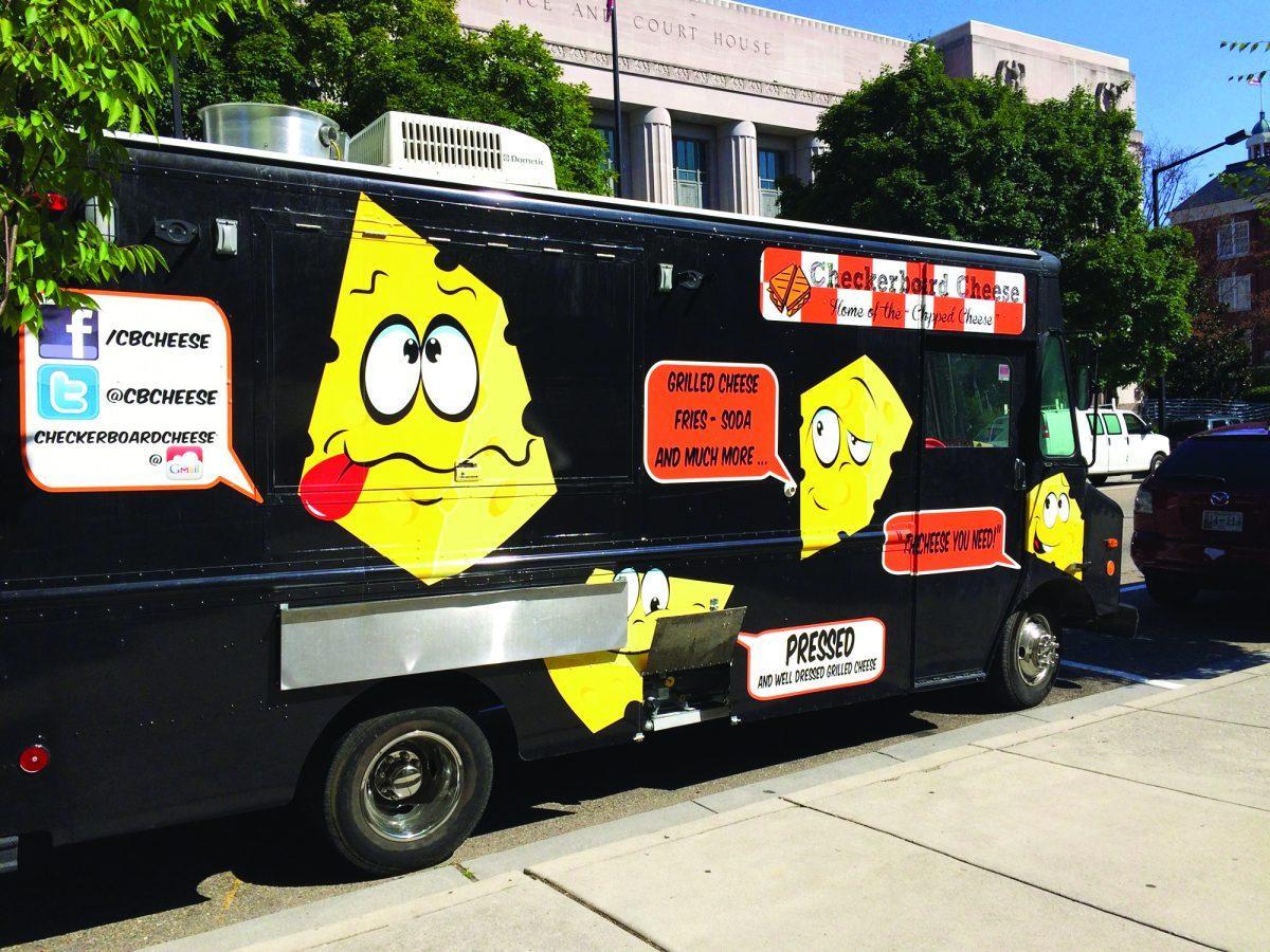Checkerboard Cheese runs lunchtime business from Main Street in compliance with the city's food truck pilot program.