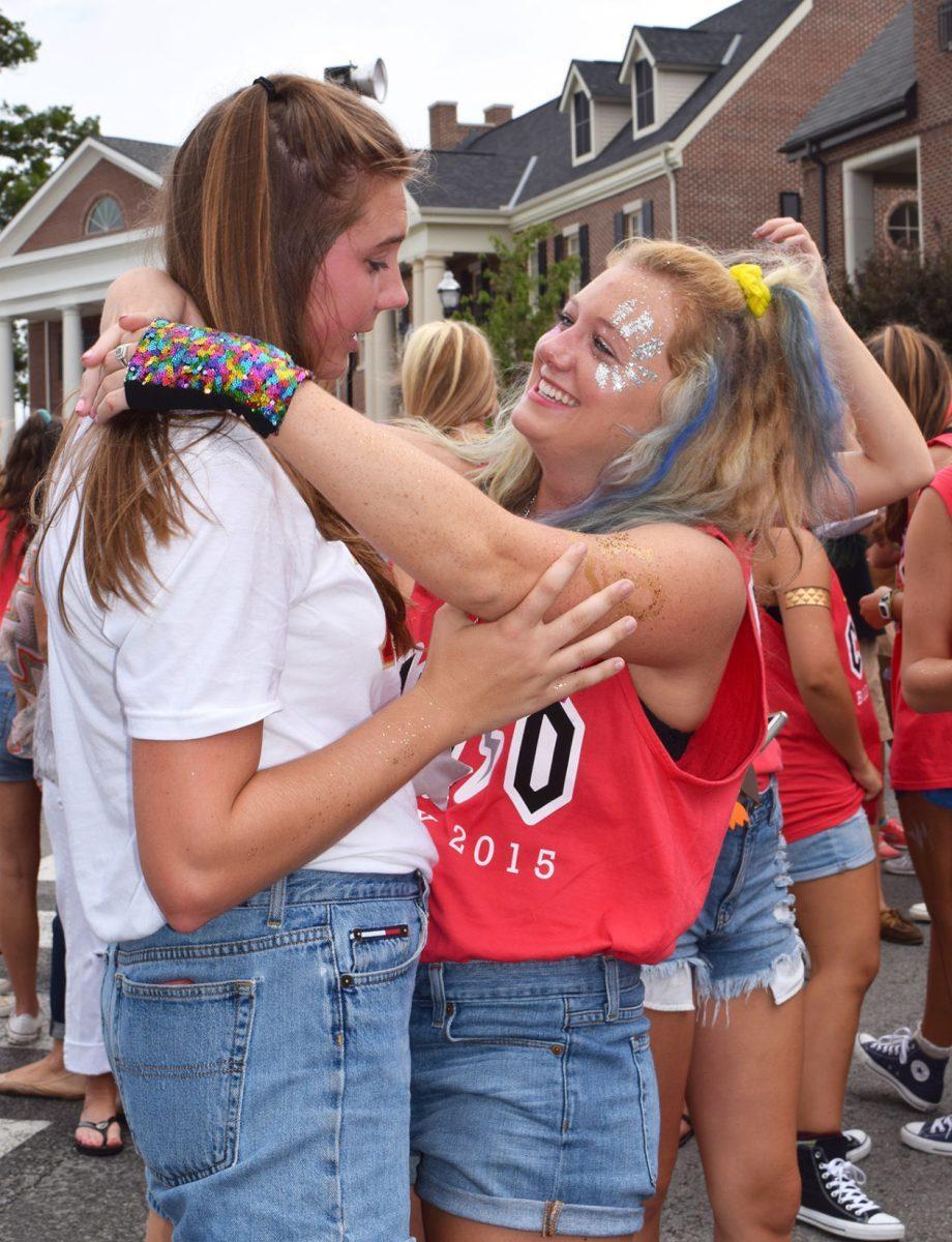 Previous Gamma Chi Lauren Woods and Mary Cate Keidel from Chi Omega