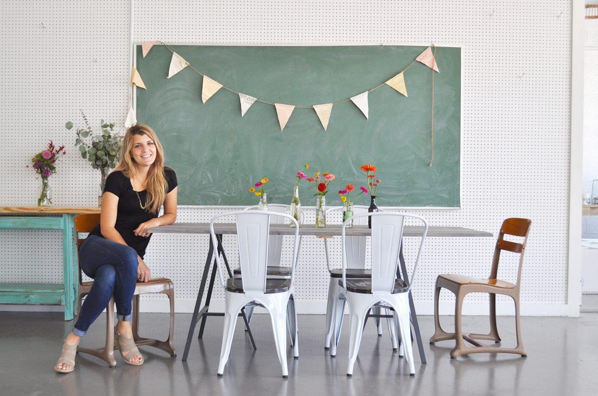 Owner Rebecca Ridner created this unique workplace. 