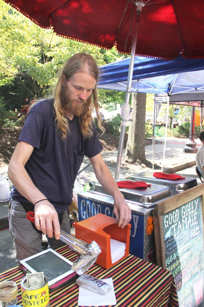 Last year, restaurant owner of Good Golly Tamale set up on the street side, but recently opened up his own store front in Old City in Knoxville.