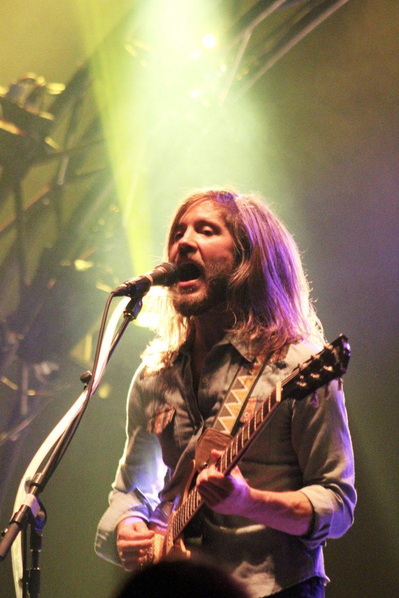 Vocalist and guitarist Trevor Terndrup performed with the Nashville native band Moon Taxi on Sunday night at the Tennessee Theatre.