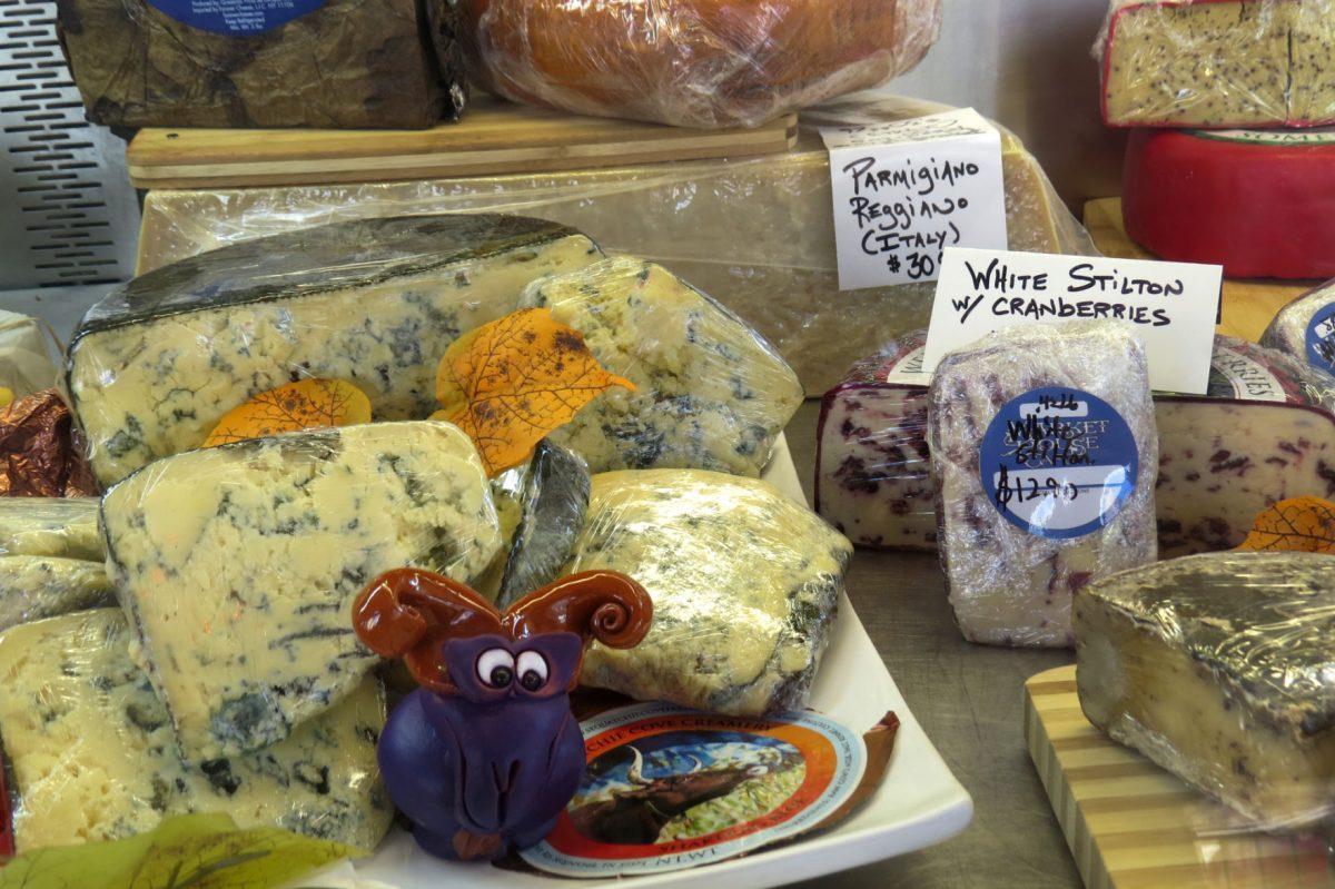 Locally made cheeses are among the many local foods sold at Market House Cafe.