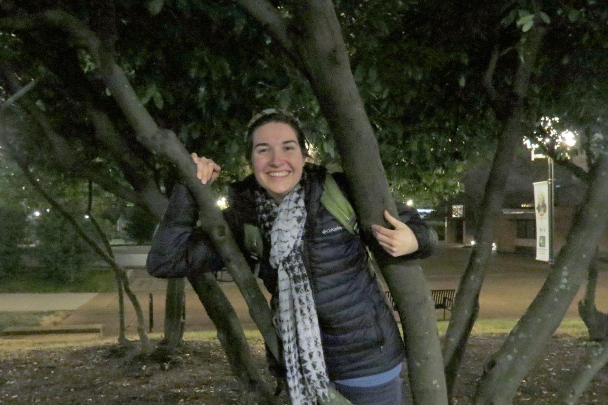 “See this tree right here? See how you can’t see the roots underneath? That’s kinda how you are. No one can really see your full potential, but it’s there! It’s underground just waiting to come out of the ground like this beautiful tree here.”
-Gabby Green, animal science major