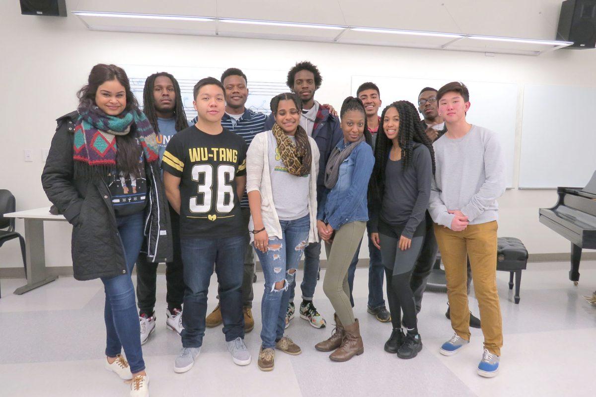Members of UTK's StudyBreak Cypher pose for a group photo before starting their practice session.