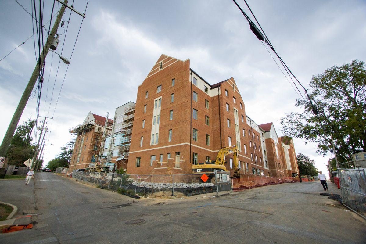 Despite a planned fall 2016 opening date, Orange Hall remains under construction. Students that had planned to move into Orange have instead been placed in Humes.