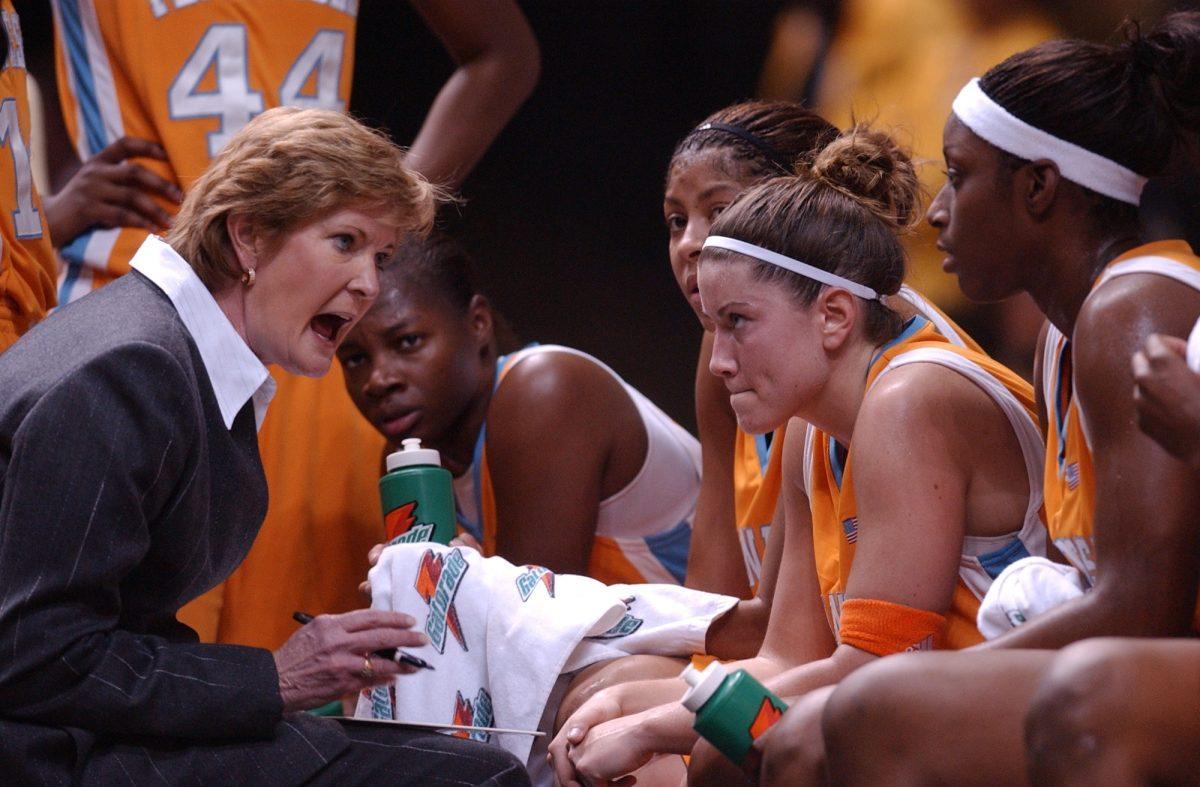 KNOXVILLE, TN - JANUARY 19, 2006 - Head Coach Pat Summitt during the game between the Vanderbilt Commodores and the Tennessee Lady Volunteers at Thompson-Boling Arena in Knoxville, TN. Photo By Tennessee Athletics