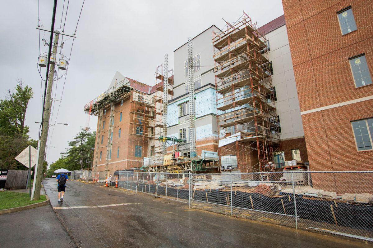 Despite a planned fall 2016 opening date, Orange Hall remains under construction. Students that had planned to move into Orange have instead been placed in Humes.
