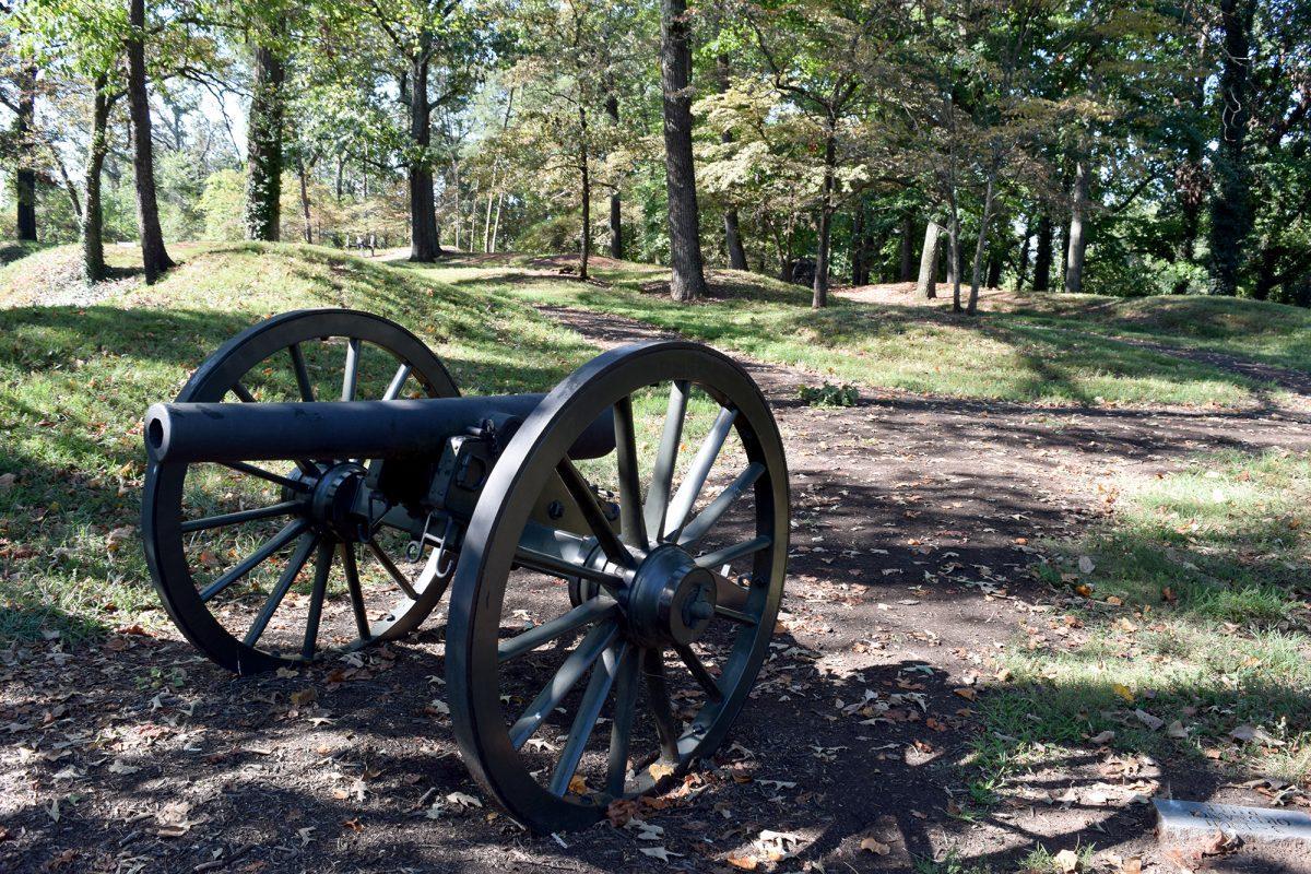The Civil War Fort atop Fort Dickerson Quarry