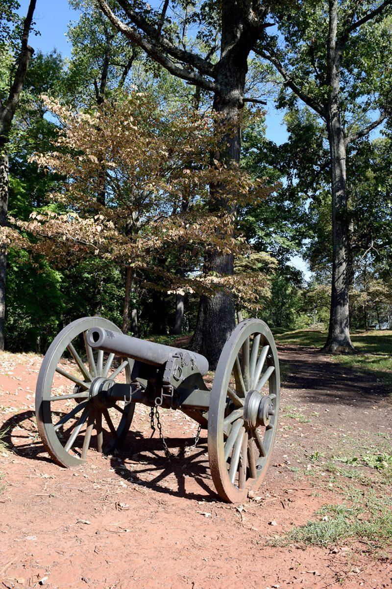 The Civil War Fort atop Fort Dickerson Quarry