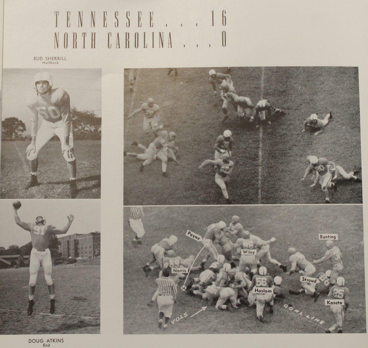 On Nov. 4, 1950, the Vols football team won their Homecoming game against North Carolina 16-0.