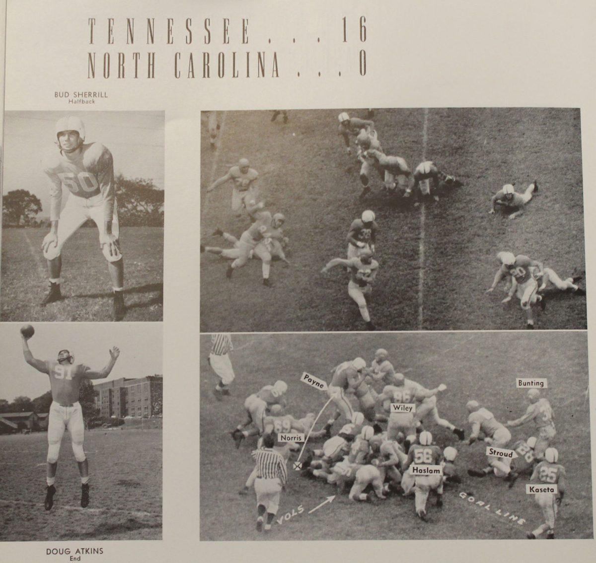 On Nov. 4, 1950, the Vols football team won their Homecoming game against North Carolina 16-0.
