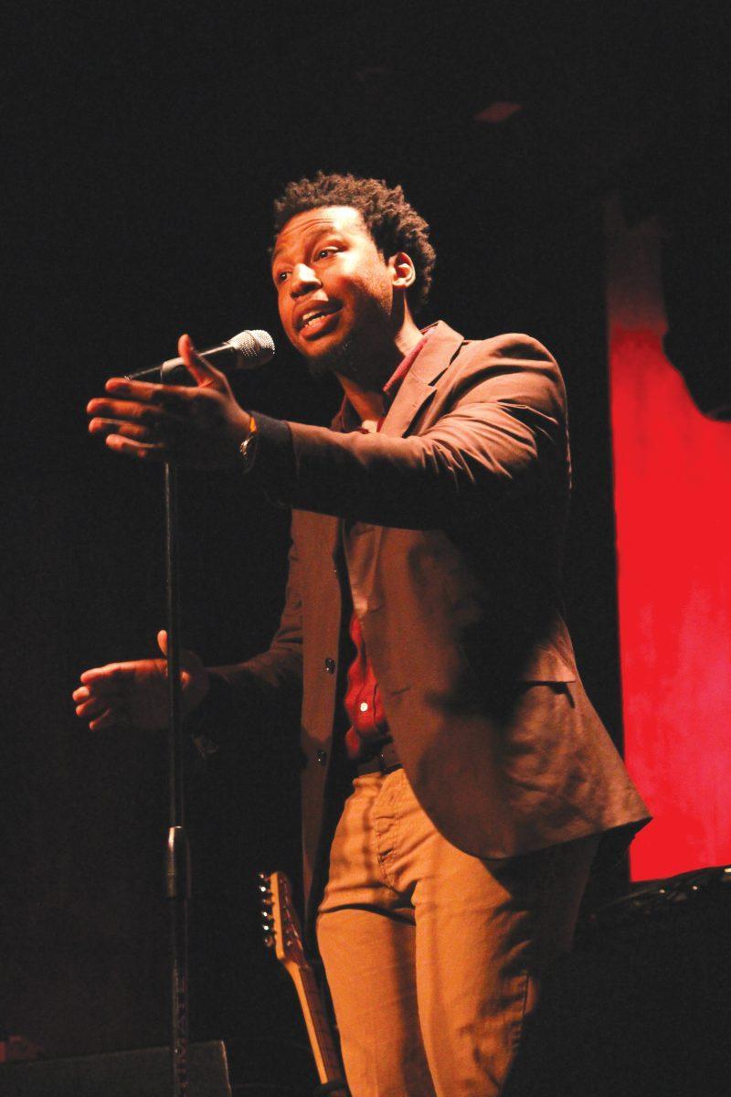 First annual Big Ears indie poetry slam in the Square Room.
