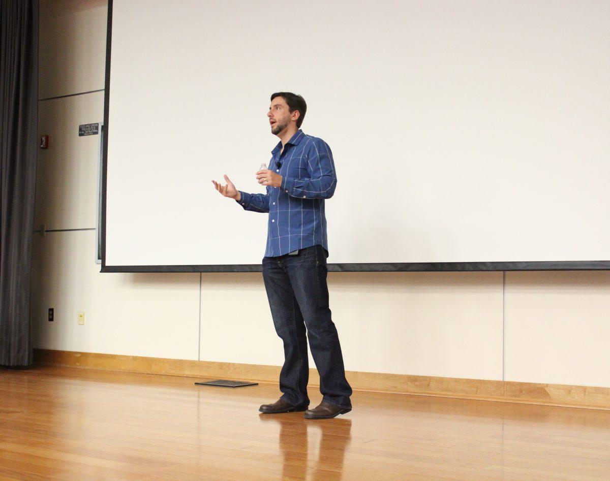 Clay Travis, the 37-year-old sports analyst from Nashville who writes for “Outkick the Coverage” and hosts a daily radio show, was the keynote speaker for UT's annual Social Media Week.