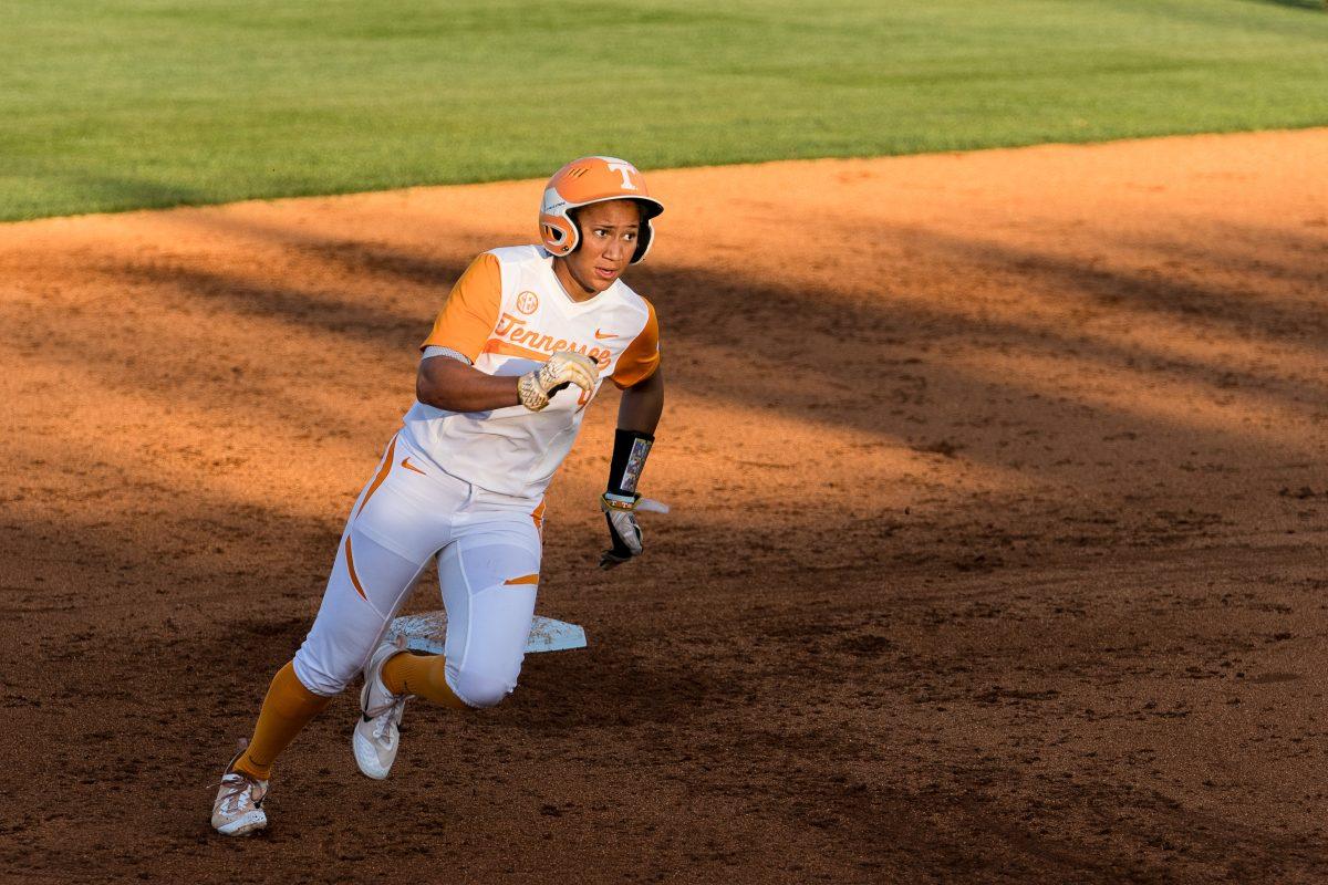Brooke Vines, #4, during the game against Eastern Kentucky at Sherri Parker Lee Stadium on April 4, 2017.