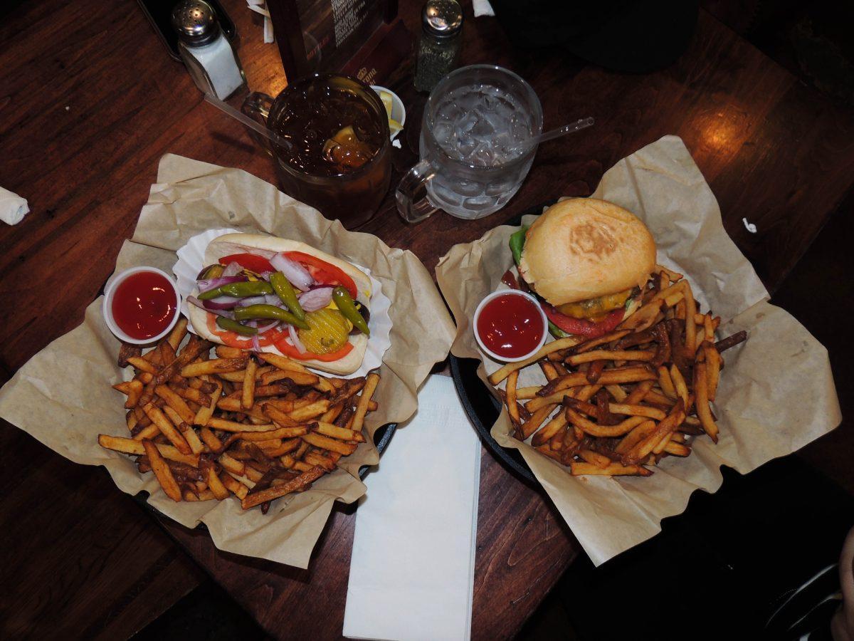 Stock Burger offers a variety of foods ranging from home-style appetizers to hot dogs and hamburgers. 