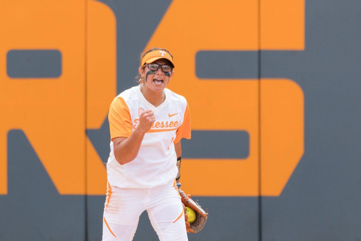 FILE - Matty Moss, #1, during the NCAA super regional game against Texas A&amp;M at Sherri Parker Lee Stadium on May 28, 2017.