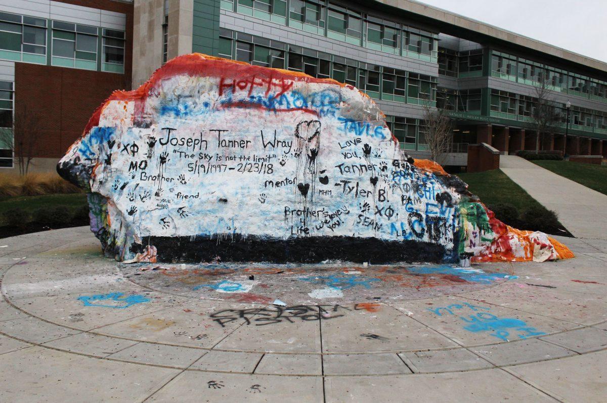 Friends and loved ones of Tanner Wray honor his memory on the Rock.