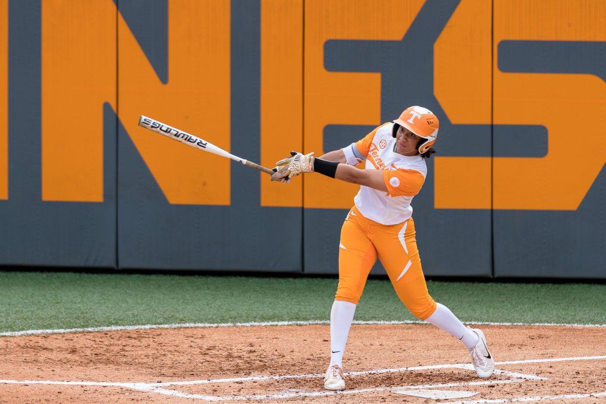 File: Brooke Vines, #4, during the game against Ole Miss at Sherri Parker Lee Stadium on March 26, 2017.