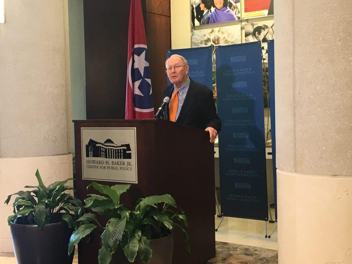 Senator Lamar Alexander discusses the new Washington program on Mar. 4, 2018. 