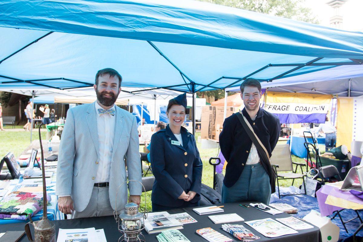 Tennessee Railroad Members share information at the East TN History Fair on August 18. 
