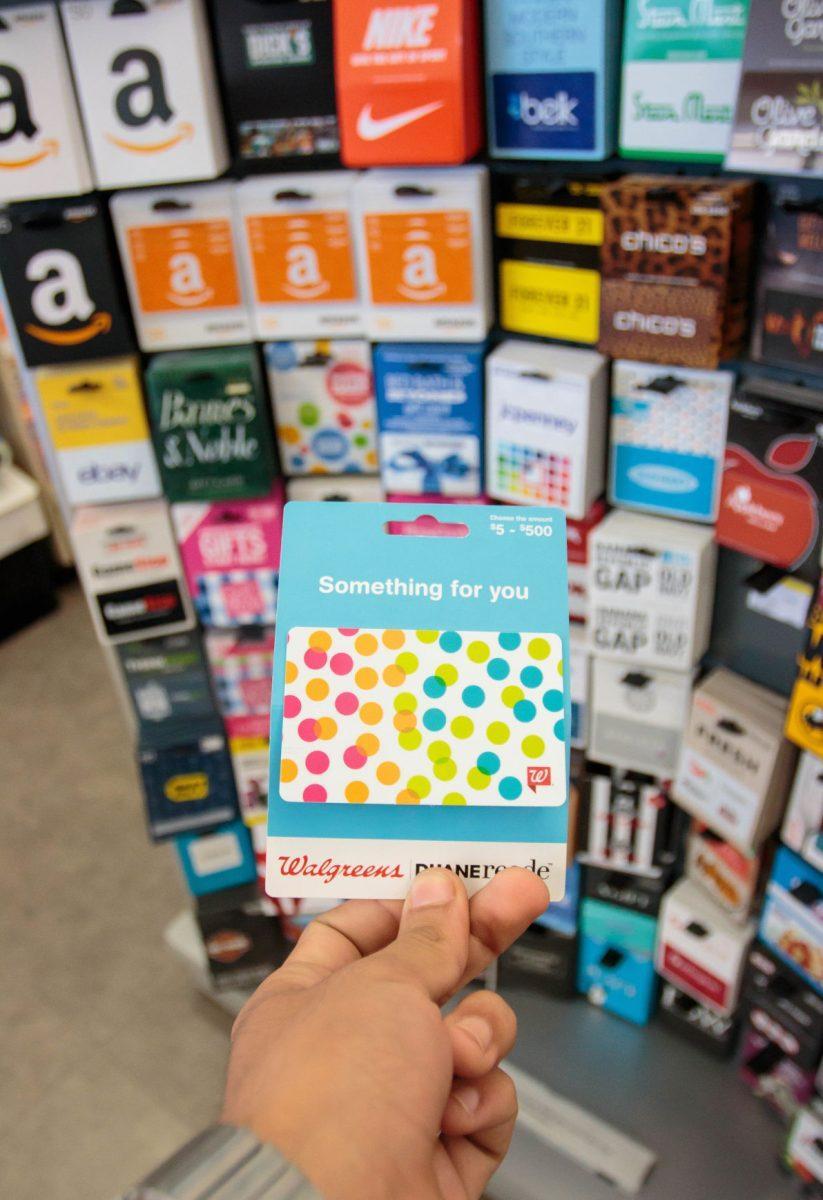 Giftcards are a simple but helpful gift to give your college student.