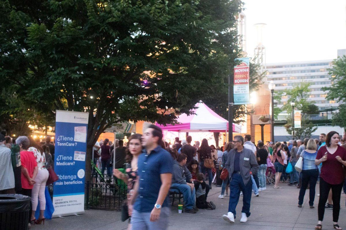 The Hola Festival draws crowds to Market Square on Sept. 29, 2018.