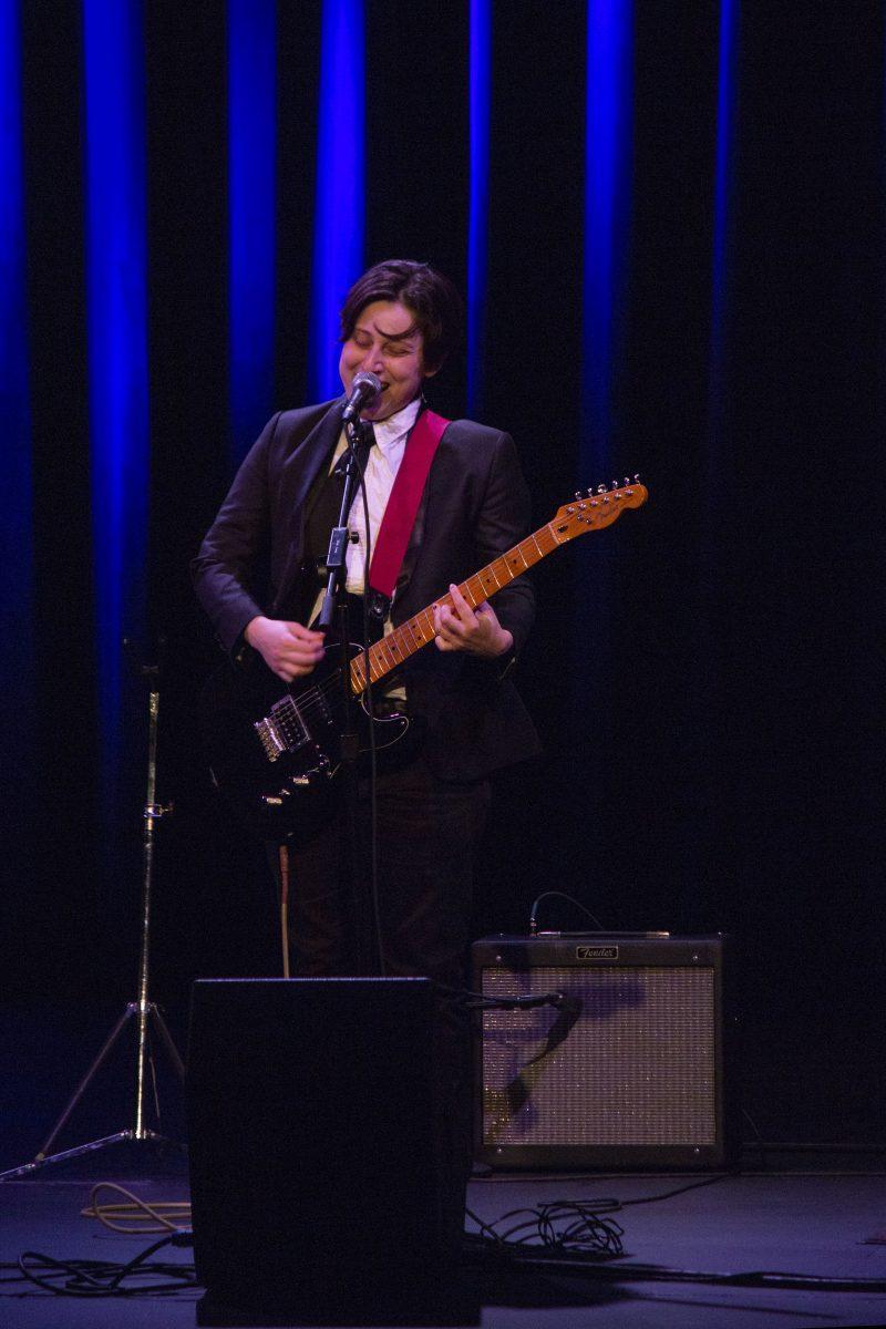 Mal Blum performs for the Welcome To Night Vale show at the Bijou Theatre on October 1, 2018.
