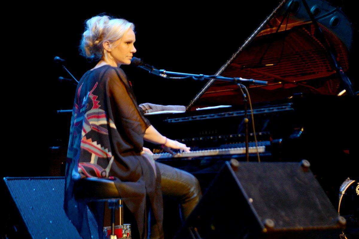 Susanna Wallumrød, singer in the Norwegian band Susanna and the Magical Orchestra, performs on Friday at the Tennessee Theatre during the Big Ears Festival.
