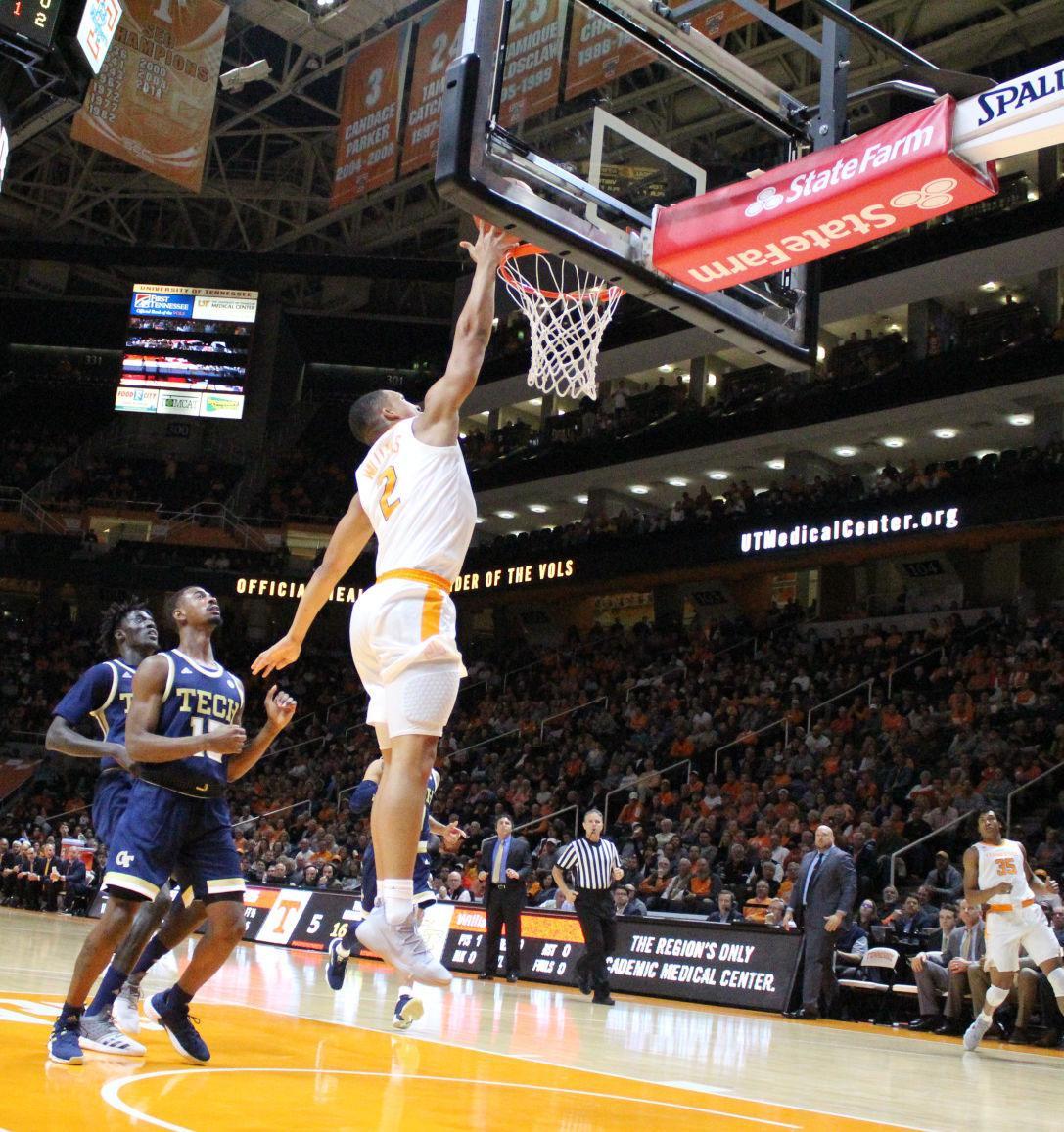 Grant Williams, #2, during game against Georgia Tech on Nov. 13, 2018 at Thompson-Boling Arena. 
