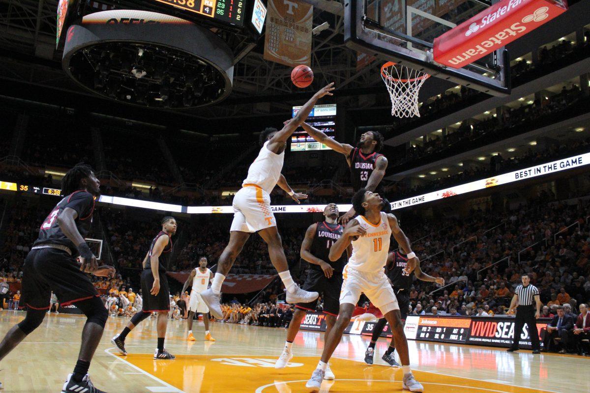 Admiral Schofield, #5, during game against Louisiana-Lafayette on Nov. 9, 2018 at Thompson-Boling Arena.