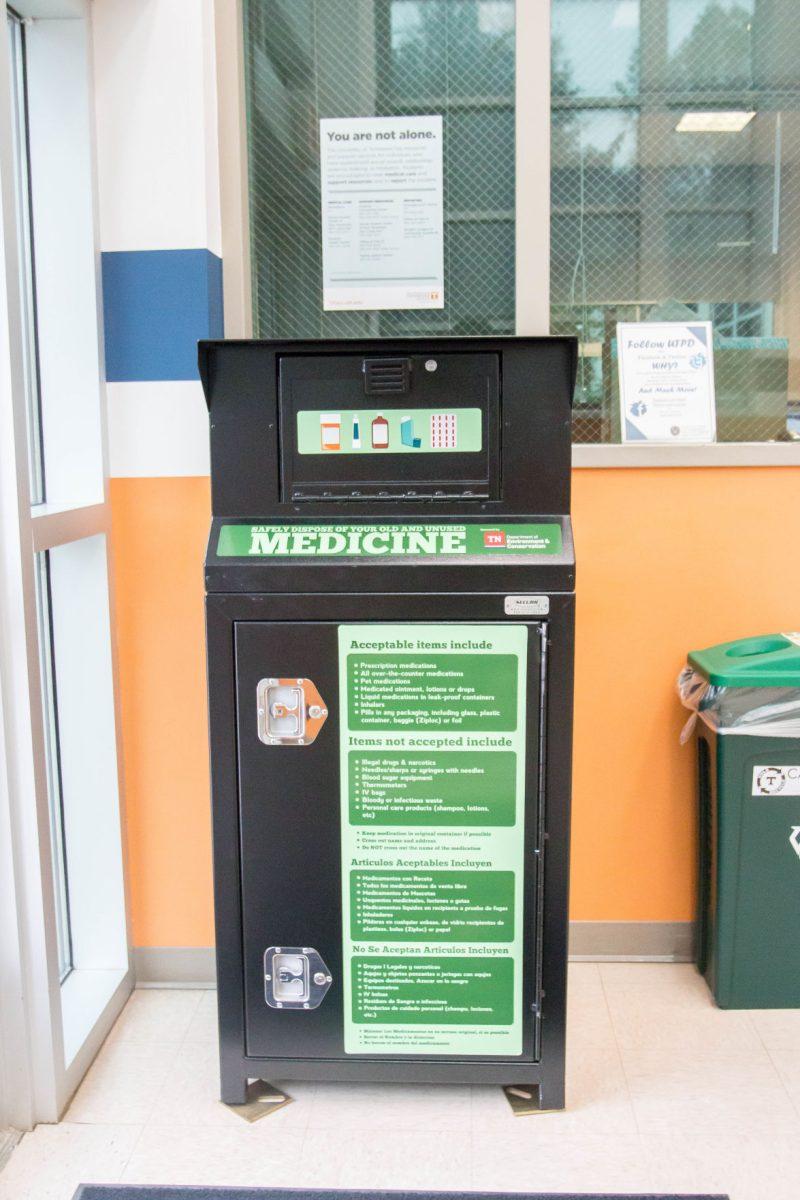 UTPD provides a collection box located at the UTPD Office at 1101 Cumberland Avenue.