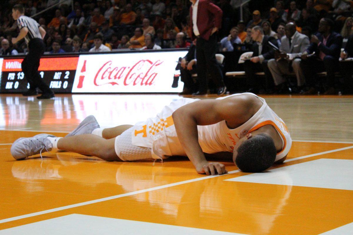 Grant Williams, #2, during game against Louisiana-Lafayette on Nov. 9, 2018 at Thompson-Boling Arena.