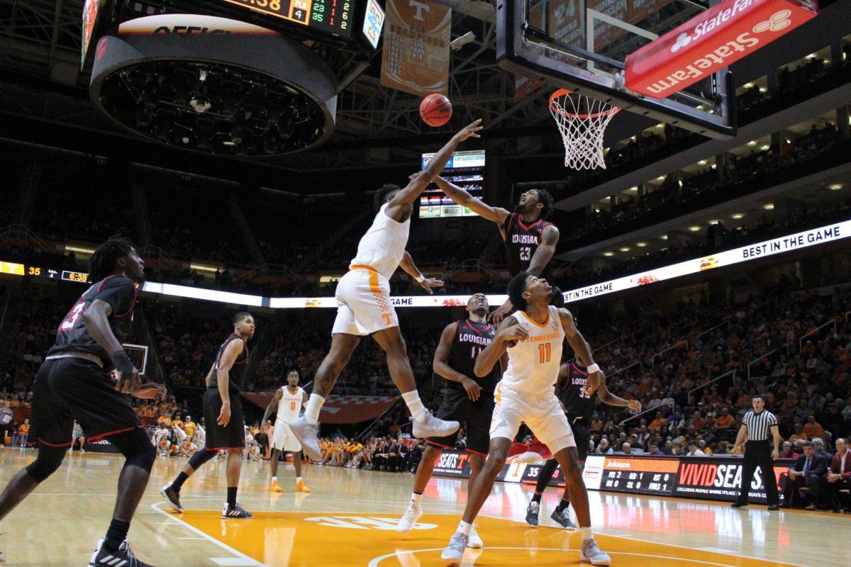 Admiral Schofield, #5, during game against Louisiana-Lafayette on Nov. 9, 2018 at Thompson-Boling Arena.