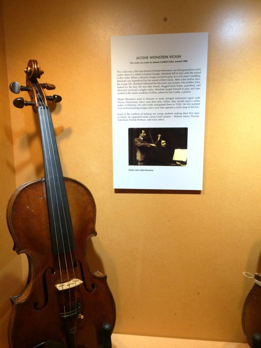 Over 50 historical violins of Jewish musicians during the Holocaust are on display in UT's Downtown Art Gallery. 