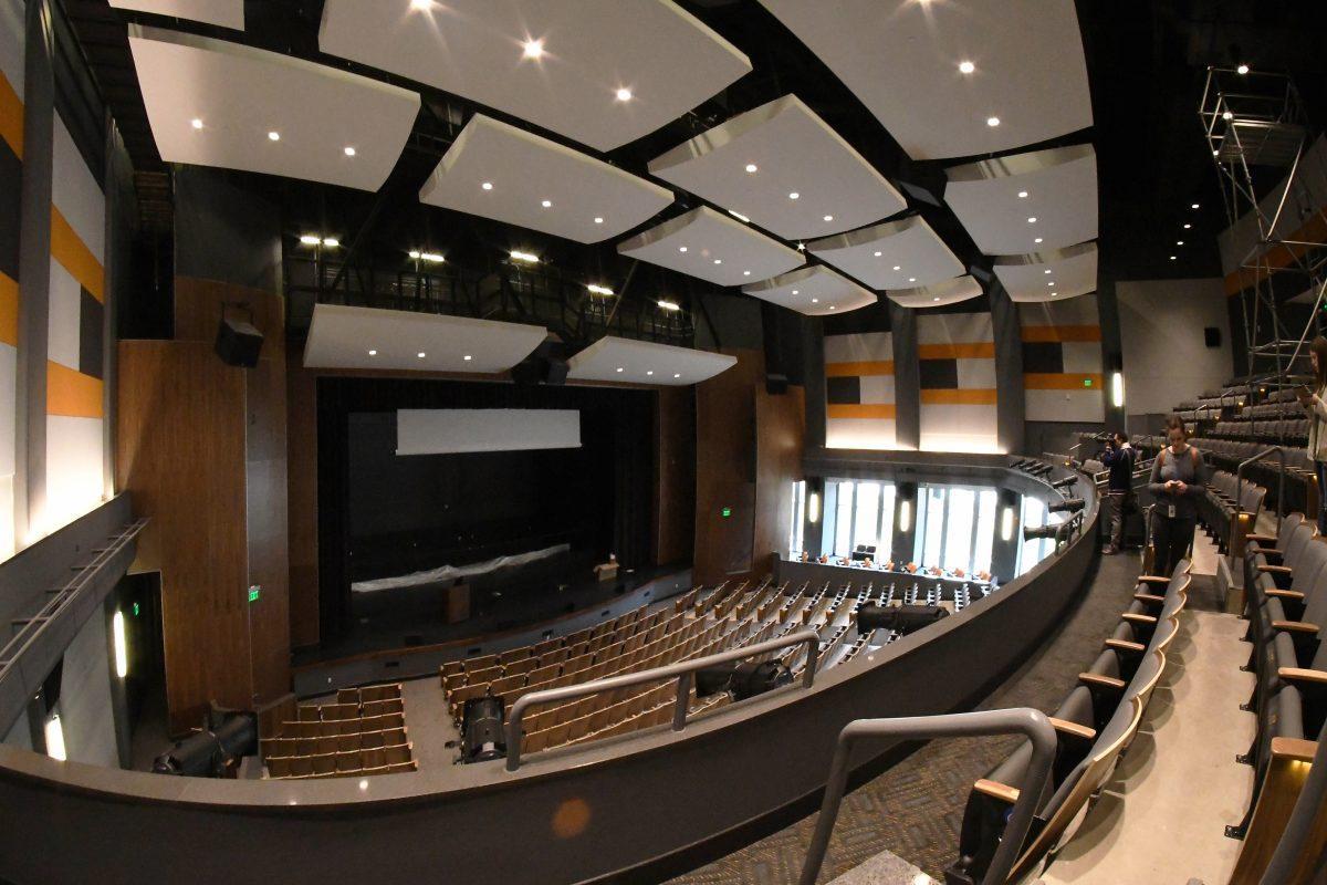 The new auditorium will be completed sometime during the middle of the spring semester and will seat nearly 1,000. 