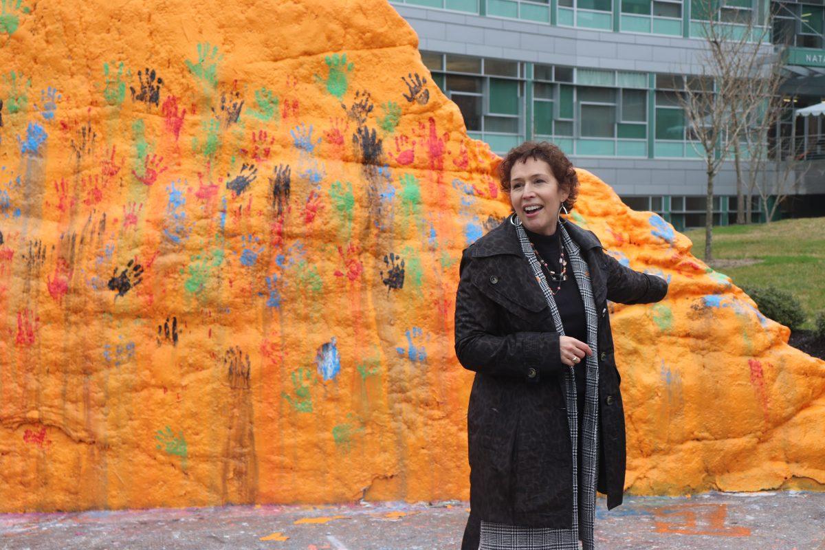 Professor Misty Anderson attended the United at The Rock event on Wednesday Feb. 20, 2019.