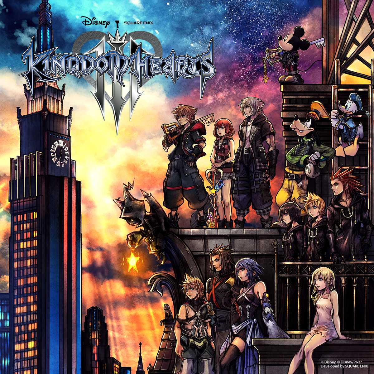 "Kingdom Hearts 3" features a large cast of characters, beautiful game design, and a complex storyline.